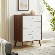 Modway White Chest of Drawers modway Transmit Chest of Drawer