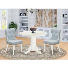 Blue Dining Sets East West Furniture SHSI3-WHI-15 Dining Set