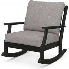 Gray Rocking Chairs Polywood Braxton Deep Rocking Chair