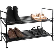 Multicolored Shoe Racks Organize It All 2 Tier Shoe Rack