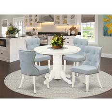 East West Furniture ‎SHSI5-WHI-15 Dining Set 42" 5