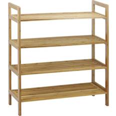 Blue Shoe Racks Oceanstar 4-Tier Bamboo Shoe Rack