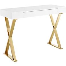 Modway White Console Tables modway Sector Collection EEI-3032-WHI Console Table