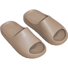 PrettyLittleThing Rubber Ribbed Sole Sliders - Taupe