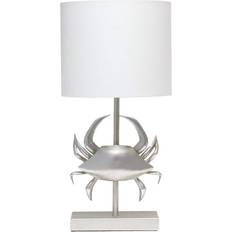 Lighting Simple Designs Shoreside 18.25" Coastal Crab Bedside Table Lamp