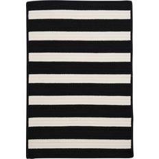 Black and white stripe rug Colonial Mills Indoor/Outdoor LifeStyle Stripe Rug Black, White