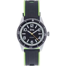 Reign Gage Automatic Watch with Date Silver Black