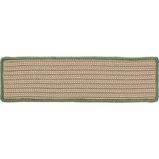 Stair Carpets Colonial Mills Boat /Outdoor Stair Treads Green, Brown