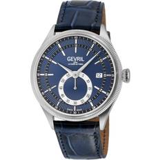 Gevril Empire 48102 Swiss Automatic Silver 316L Case Blue Leather One Size
