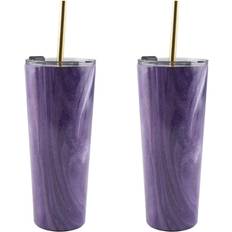 Purple Tumblers Cambridge Thirstystone 24 Geode Decal 2 Tumbler