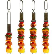 Rustfrit stål Grillspyd Outset Media Dobbelt 4-Pak Grillspyd