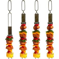 Gris Brochettes Outset Media Double Pour Barbecue, Paquet de 4 Brochette