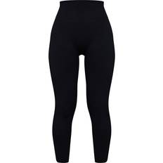 Polyamide Tights PrettyLittleThing Basic Seamless High Waist Gym Leggings - Black