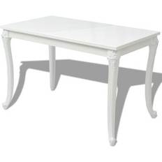 White gloss dining table vidaXL 243383 High Gloss White Dining Table 66x116cm