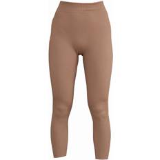 PrettyLittleThing Structured Contour Rib Leggings - Brown