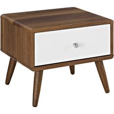 Modway White Bedside Tables modway Transmit Nightstand Bedside Table