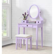 Roundhill Furniture Moniys Wood Moniya Dressing Table