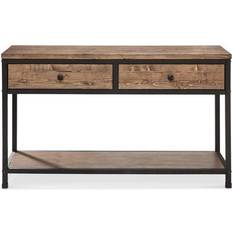 Black entryway table Magnussen Rustic Weathered Entryway Console Table