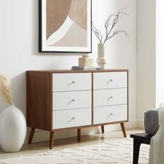 Modway White Chest of Drawers modway Transmit 47" Chest of Drawer