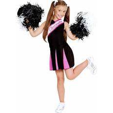 Widmann Déguisement Cheerleader Rose et Noir (11/13 ans)