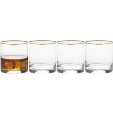 Mikasa Julie Gold Set Double Old Fashioned Rocks Whiskey Glass