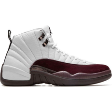 12s Nike Air Jordan 12 x A Ma Maniére W - White/Burgundy Crush/Black