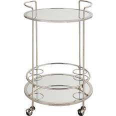 Silver Trolley Tables Uttermost Spritz Chrome Bar Cart Trolley Table