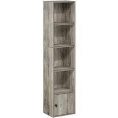 Black Book Shelves Furinno Luder Book Shelf 52.1"