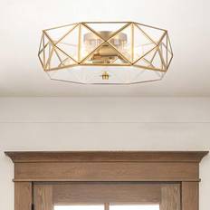 Hanging light fixtures for dining room Vanity Art 4 Statement Ceiling Flush Light