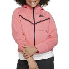 Nike tech fleece kids Nike Older Kid's Sportswear Tech Fleece Full-Zip Hoodie - Sea Coral/Black (CZ2570-894)