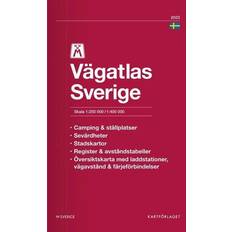 Geografi Böcker M Vägatlas Sweden 2023 : scale 1:250 000/1:400 000 (Inbunden, 2023)