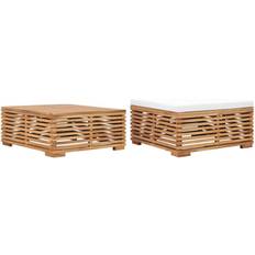 Teak Outdoor Stools vidaXL Patio