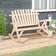 vidaXL 2-Seater Rocking Garden Bench