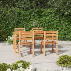 vidaXL length/ 5 piece Patio Dining Set, 1 Table incl. 4 Chairs