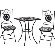 Café Bistro Sets vidaXL 3 Piece Mosaic Ceramic Tile Bistro Set