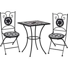 vidaXL bistrosæt 3 dele mosaikdesign Cafésæt, 1 borde inkl. 2 stole