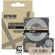 Beige Etikettierer & Etiketten Epson Beschriftungsband »LK-5JBJ« 18 gelb, 1.8