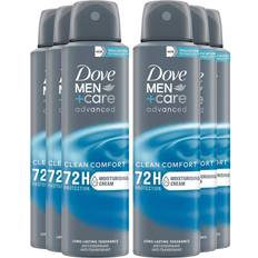 Dove Deodorants Dove Men+Care Antiperspirant Deodorant 72H Protection, Clean Comfort 150 Ml, 6 Pack