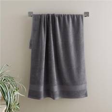 Catherine Lansfield Anti Bacterial Bath Towel Grey, Black