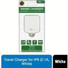 Fx travel charger 2.1a with led indicator for ip devices white