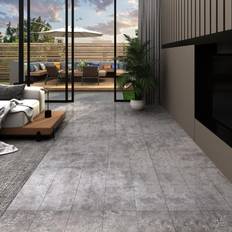 Revêtements de sol vidaXL Self-adhesive PVC Flooring Planks 5.21 m 2 mm Concrete Grey