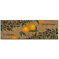 Wash+Dry Wash Dry Door Mat Beige, Yellow