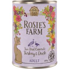 Rosie's Farm Turkey & Duck Adult Cat Food 6x400g