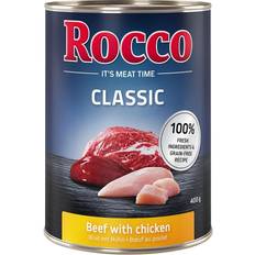 Rocco Vådfoder Kæledyr Rocco 24x400g Okse kylling Classic