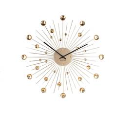 Gul Ure Karlsson Sunburst Crystal Large Vægur 50cm