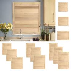 Blanco Ventanas vidaXL Puertas Armario De Lamas 4 Uds Madera De Pino 69x39.4 cm Repisa de Ventana