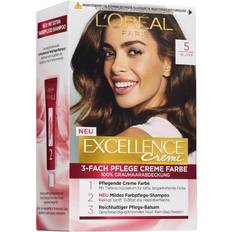 Loreal excellence 5 L'Oréal Paris Excellence Crème Coloration 5 Lysebrun
