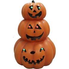 Figurines Haunted Hill Farm 20-In. 3-Stack Jack-O-Lantern Resin