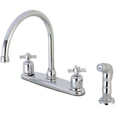 Kingston Brass FB791ZXSP Millennium 8-Inch Centerset Kitchen Faucet Grey