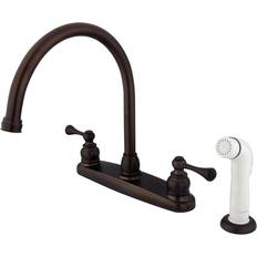 Bronze Kitchen Taps Kingston Brass 1.8 GPM Widespread Kitchen Brun, Bronserad mässing